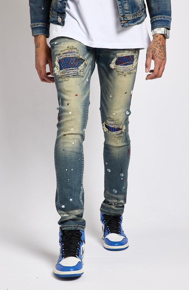 Pierce Premium Stretch Stones Denim