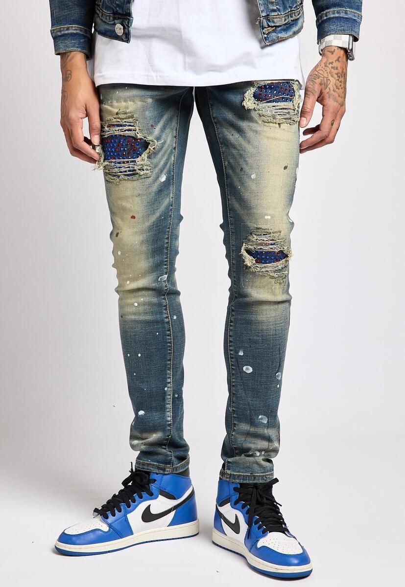 Pierce Premium Stretch Stones Denim