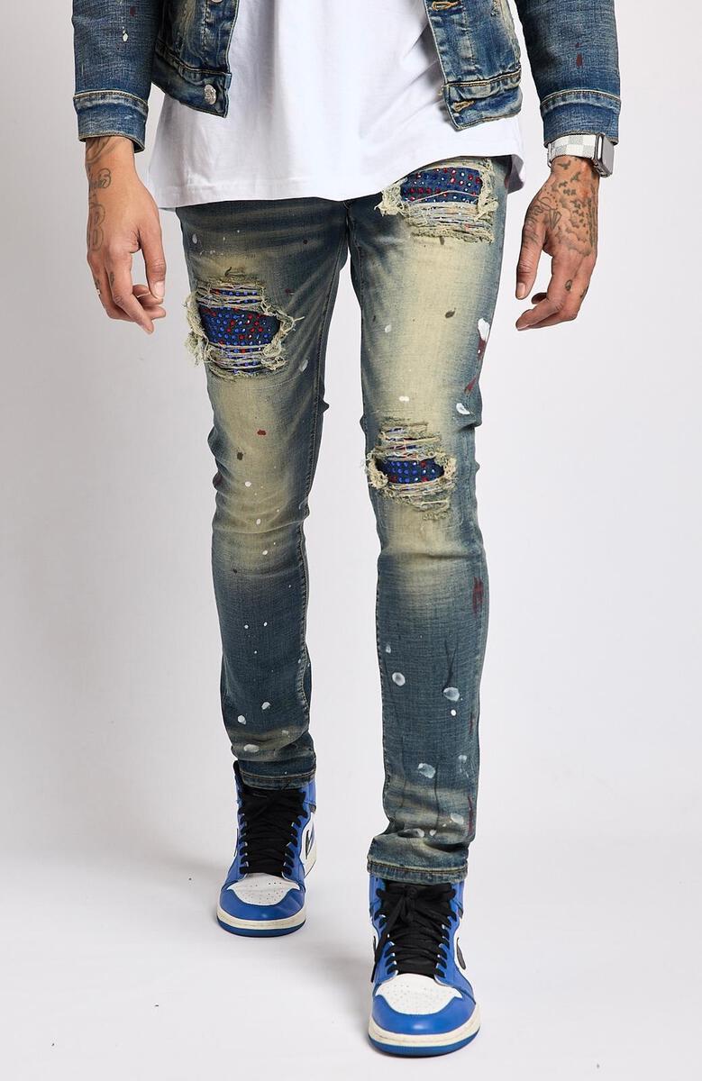 Pierce Premium Stretch Stones Denim