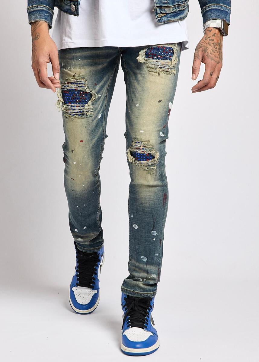 Pierce Premium Stretch Stones Denim