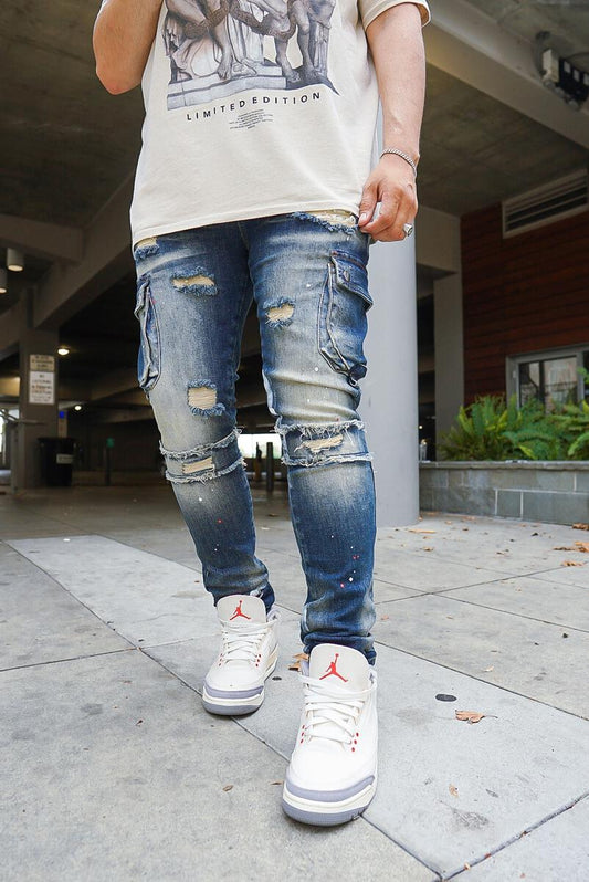 Vero Premium Stretch Cargo Denim