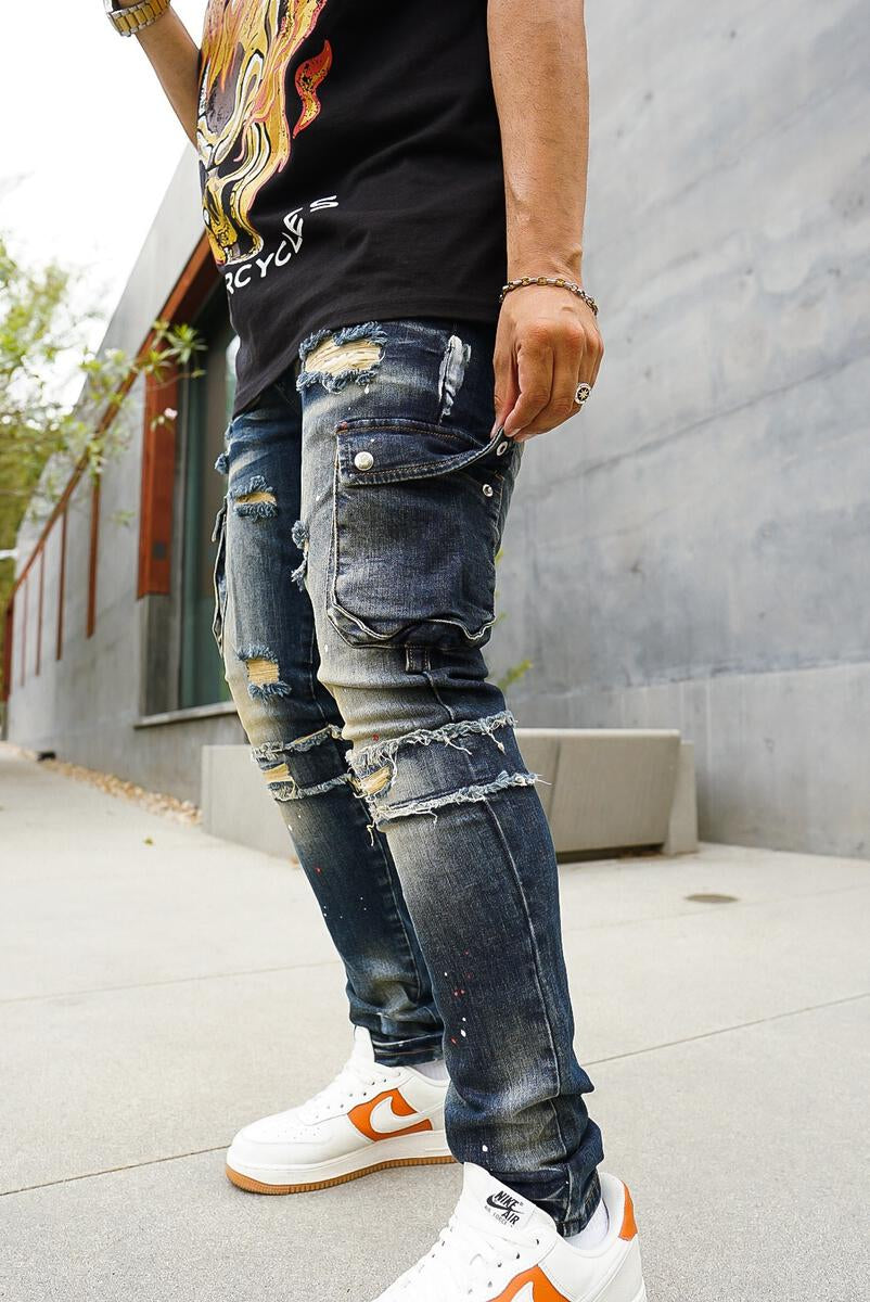 Vero Premium Stretch Cargo Denim