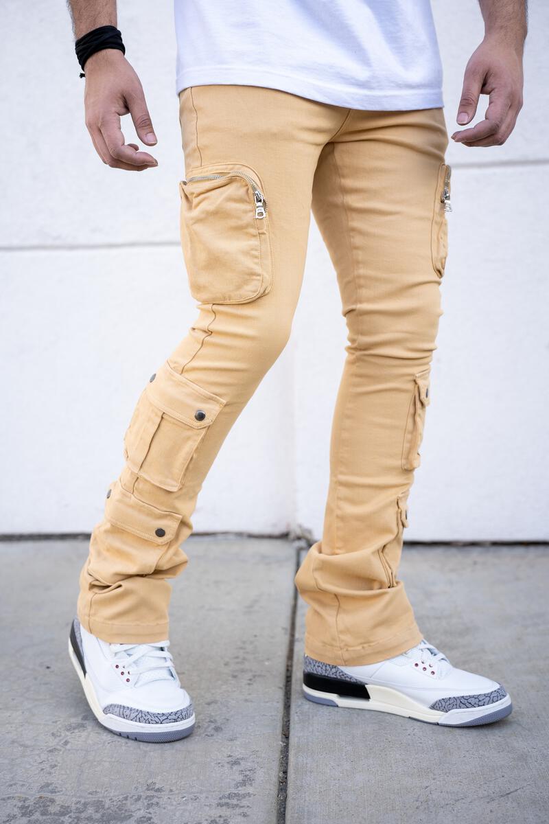 GASTON STACKED CARGO PREMIUM DENIM