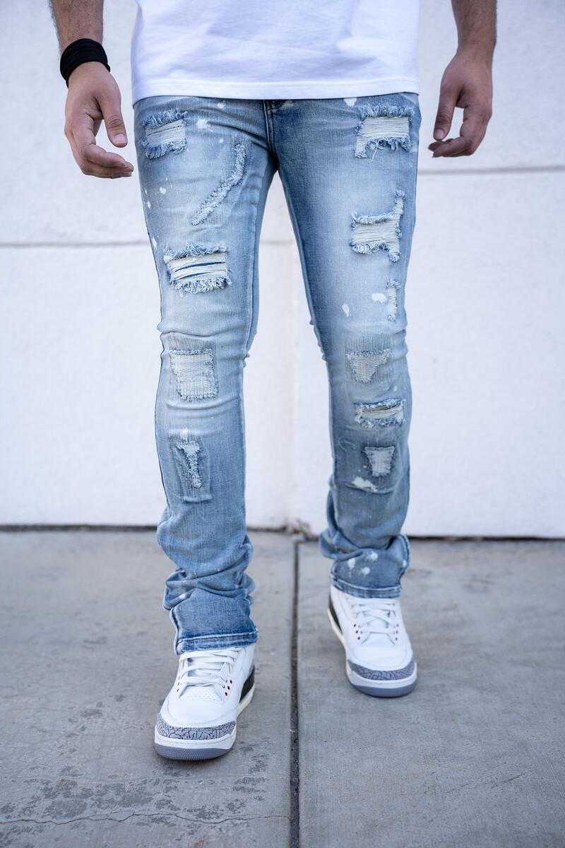 HUDSON STACKED ZIPPER BOTTOM PREMIUM DENIM