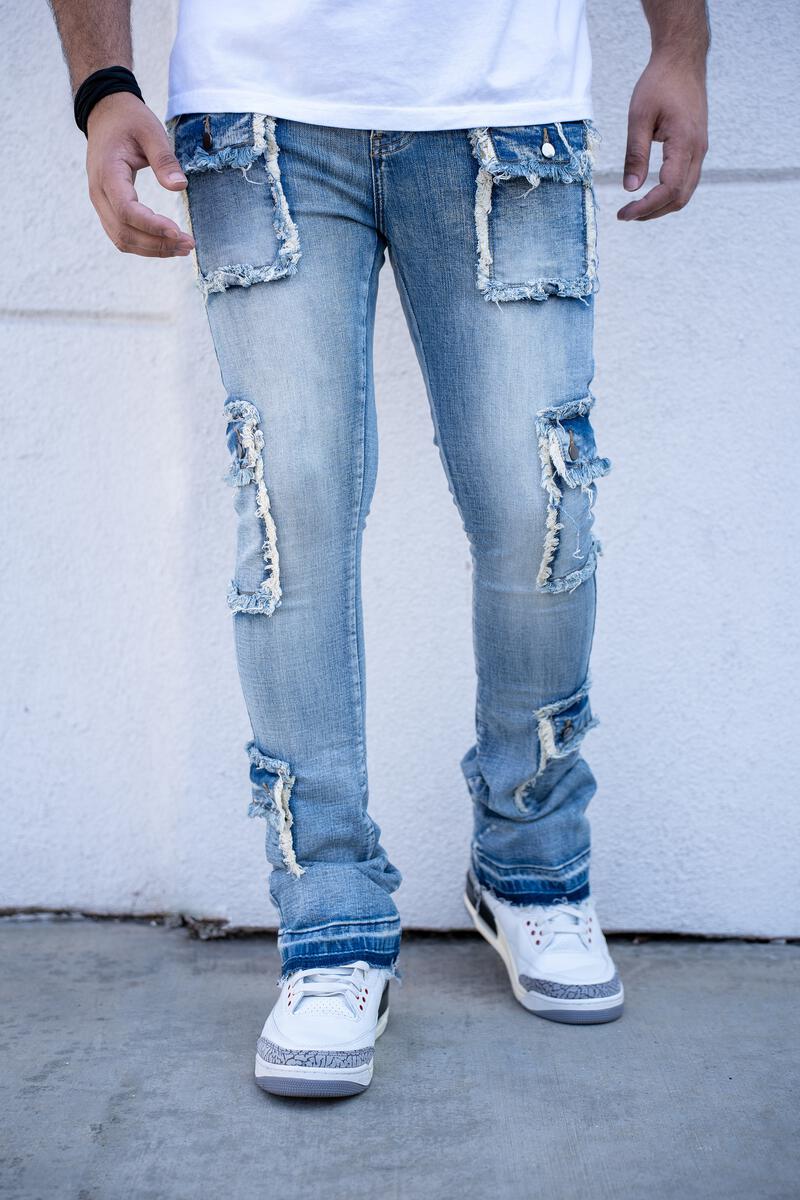 NAPOLEON STACKED POCKET PREMIUM DENIM