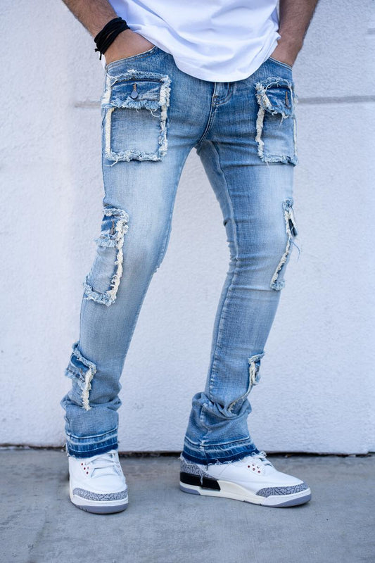 NAPOLEON STACKED POCKET PREMIUM DENIM