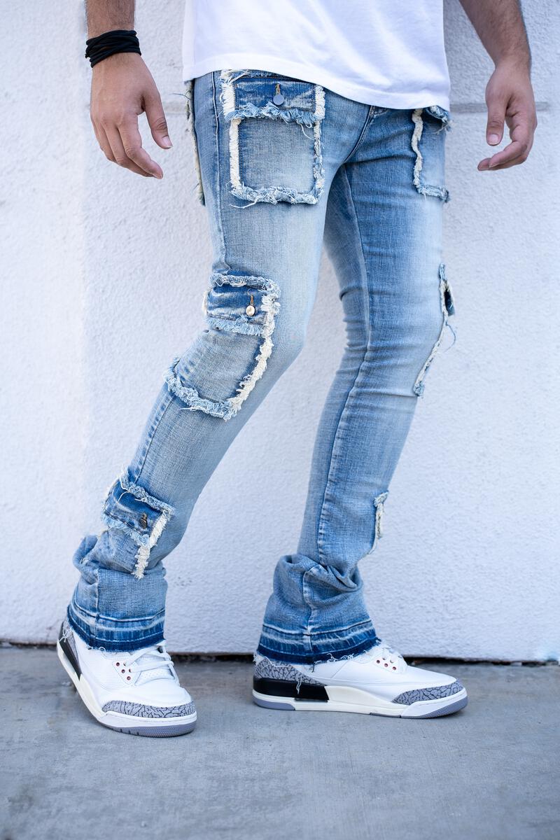 NAPOLEON STACKED POCKET PREMIUM DENIM