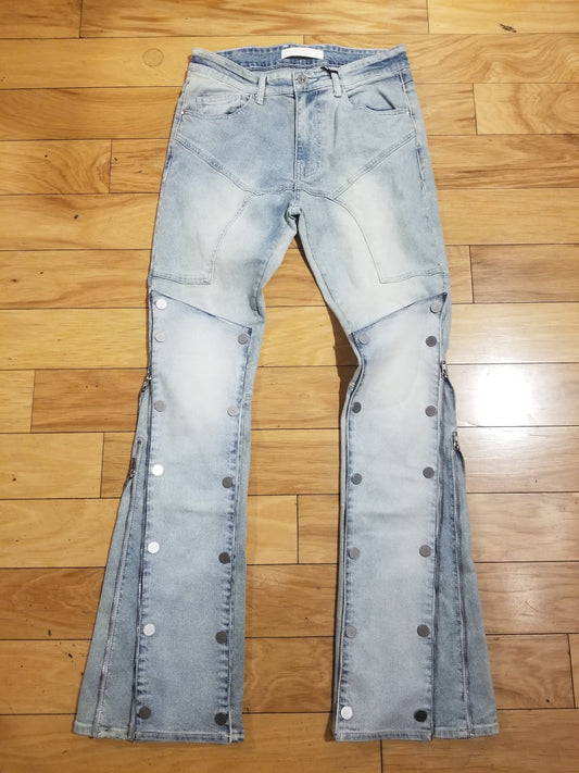 blue stack jeans