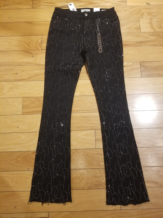 rhinestone stack jeans