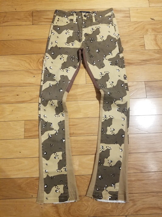 camo stack jeans