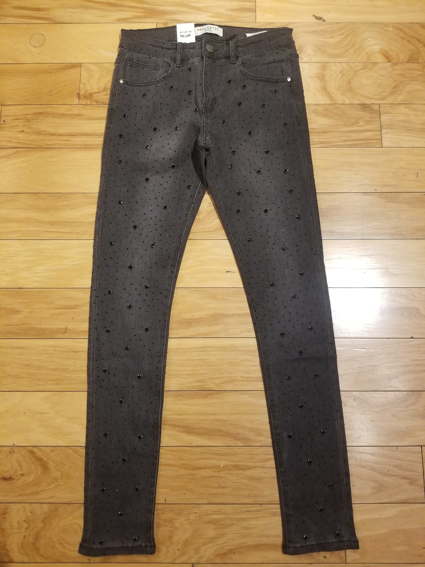 rhinestone skinny jeans
