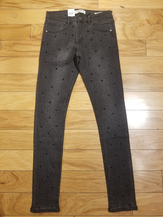 rhinestone skinny jeans
